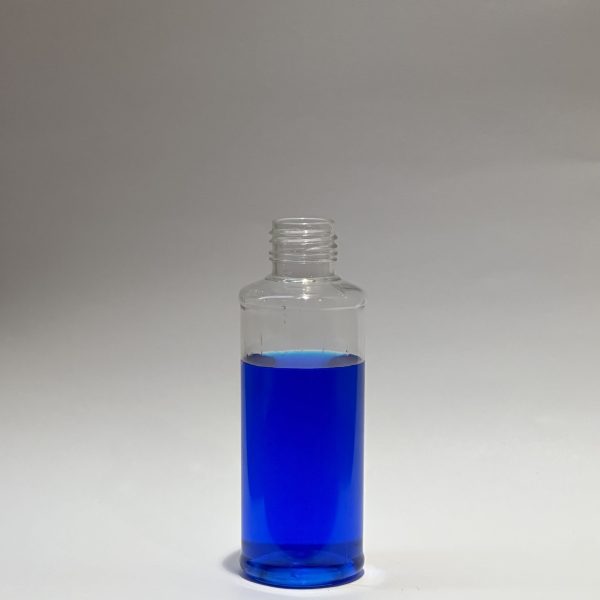 بطری پت ۱۲۰ میلی‌لیتر لیبل‌دار شفاف مناسب بسته‌بندی محصولات آرایشی و بهداشتی