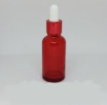 شیشه قرمز ۳۰ میلی‌لیتر با قطره‌چکان مناسب اسانس و روغن گیاهی