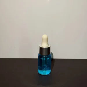 شیشه ۱۰ میل شفاف به همراه قطره‌چکان مناسب اسانس و روغن گیاهی