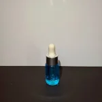 شیشه ۱۰ میل شفاف با قطره چکان سفید کروم - Image 3