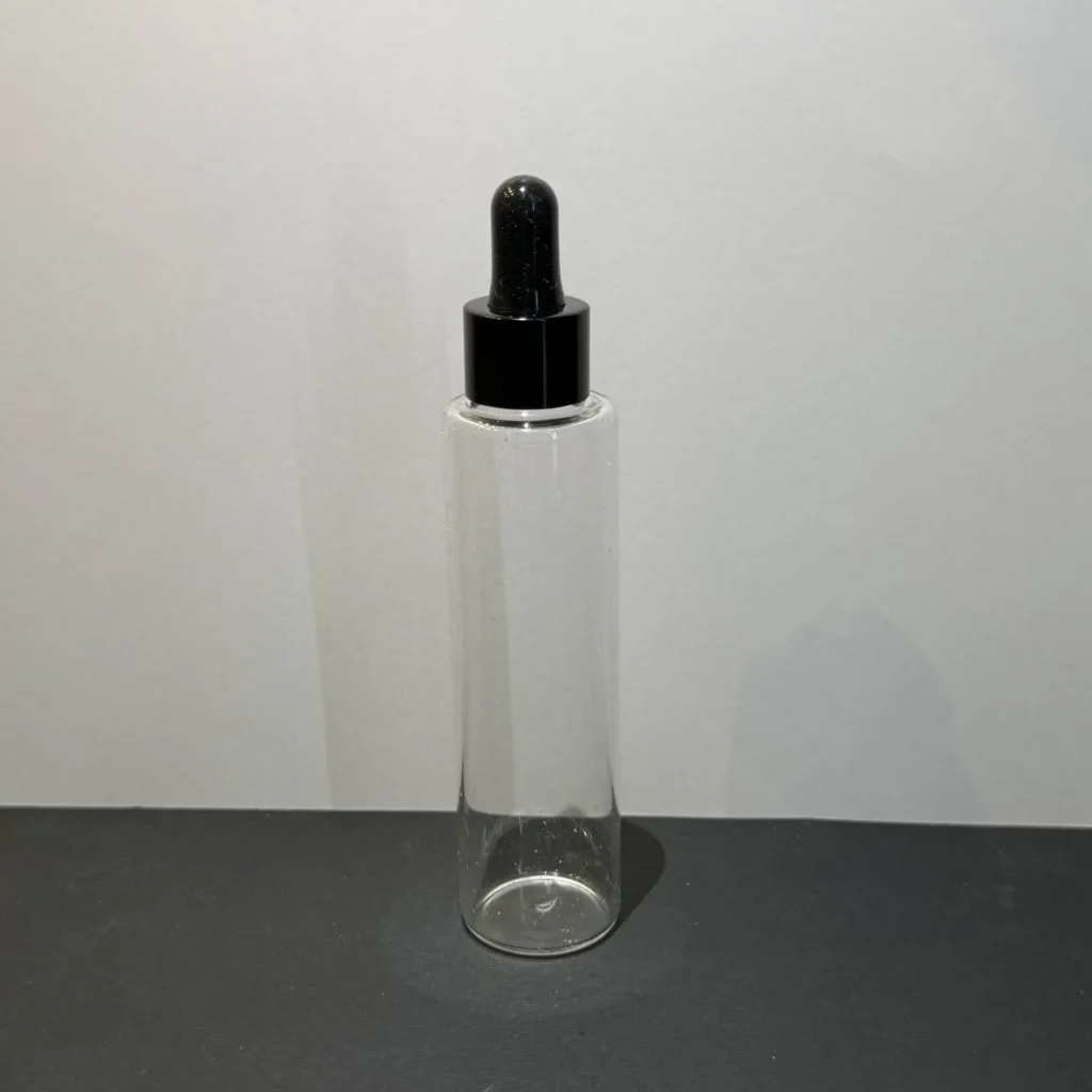 ویال ۶۰ میل شفاف با قطره چکان