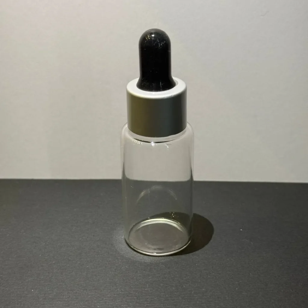 ویال ۱۵ میل شفاف با قطره چکان | ظرف بسته‌بندی سرم و اسانس