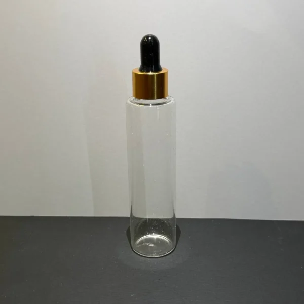 ويال ٦٠ ميل شفاف با قطره چكان طلایی